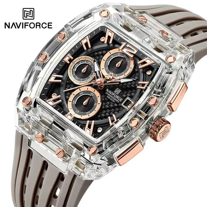 Nouveau NAVIFORCE hommes montres multifonctions à Quartz mode sport chronographe 5ATM étanche bracel