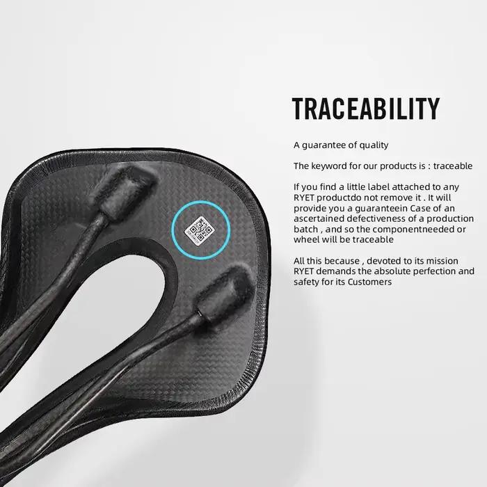RYET-Selle de vélo de route ultralégère en cuir de carbone, coussin de siège souple en PU, siège de