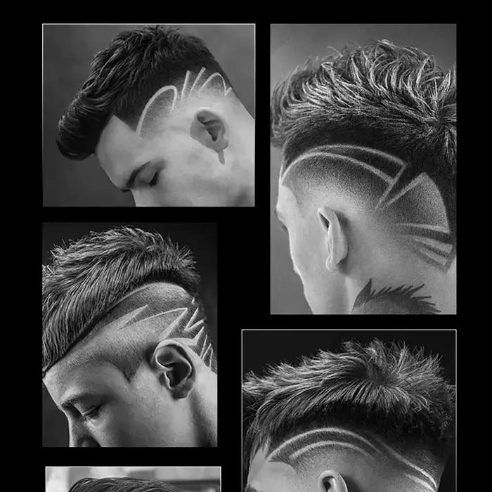 Kemei-Tondeuse à cheveux électrique aste sans fil KM-2299 Tondeuse à cheveux de type C Barbier ontar