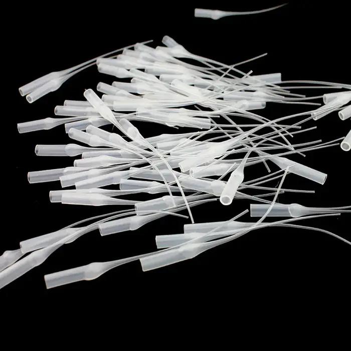 50pcs universel 502 instantané Super colle Tube de chute buse allongé aiguille Tube bouchon de boute