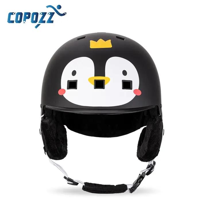 COPOZZ dessin animé enfants enfants casque de Ski intégralement moulé Sports de plein air Protection