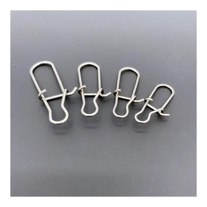 Crochets de connecteur pivotant de pêche, 50 pièces, mousquetons de verrouillage à Clip de ligne, ou