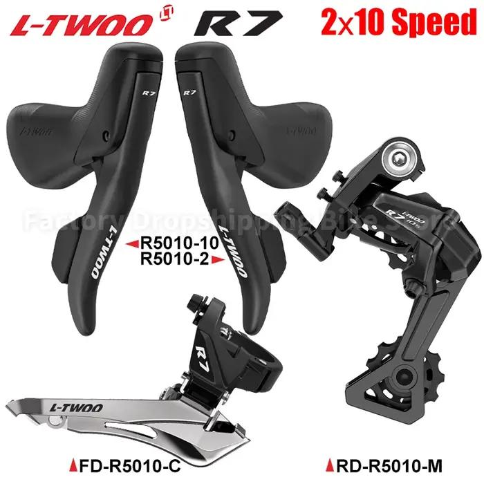 LTWOO-Groupe de dérailleur 2x10 vitesses pour vélo de route R7, compatible avec Shimano StalSHINE 25
