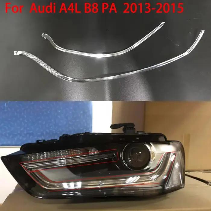 Pour Audi A4L b8 PA 2013-2015 DRL phare lumière plaque de guidage diurne Tube de lumière voiture diu