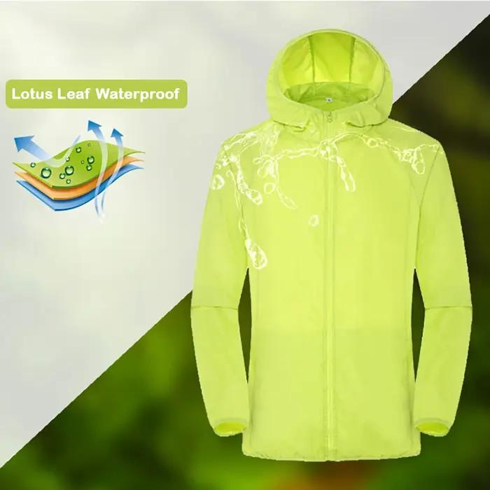 LNGXO veste randonnée homme et femme,coupe vent imperméable à séchage rapide unisexe,Camping Pêche E