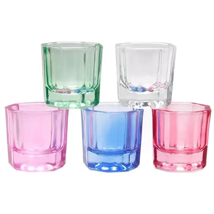 Plat Dappen en poudre acrylique en verre de cristal