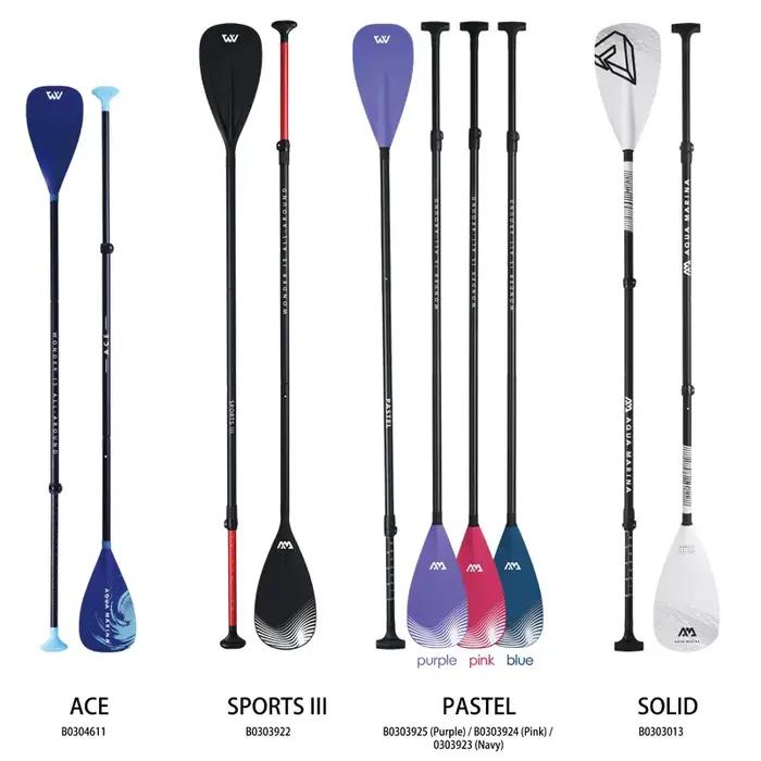 Pagaie SUP AquaMarina alliage aluminium fibre verre double usage kayak bateau pneumatique