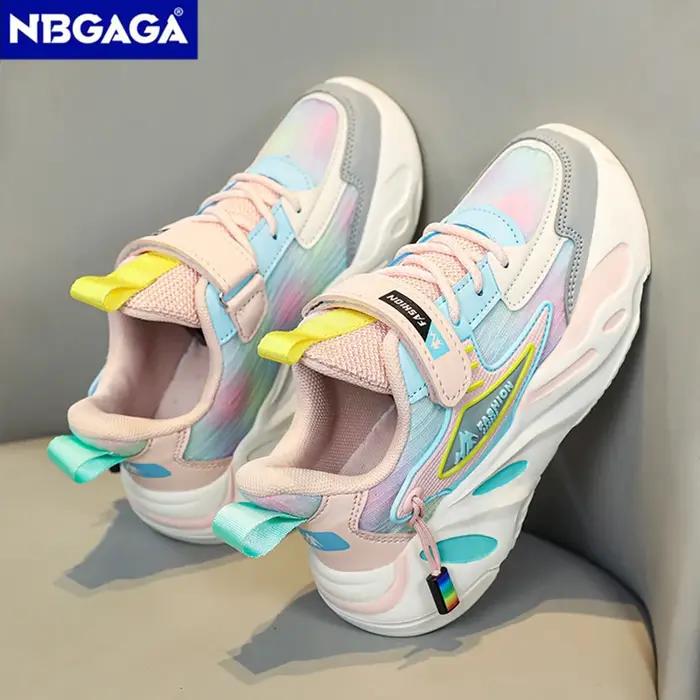 Baskets en maille respirante pour enfants, chaussures de tennis décontractées, sports scolaires, mod