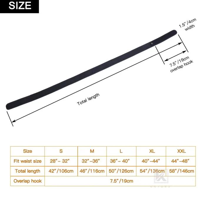 KRYDEX – ceinture de doublure intérieure sans boucle tactique, 1.5 pouces, doublure à boucle en Nylo
