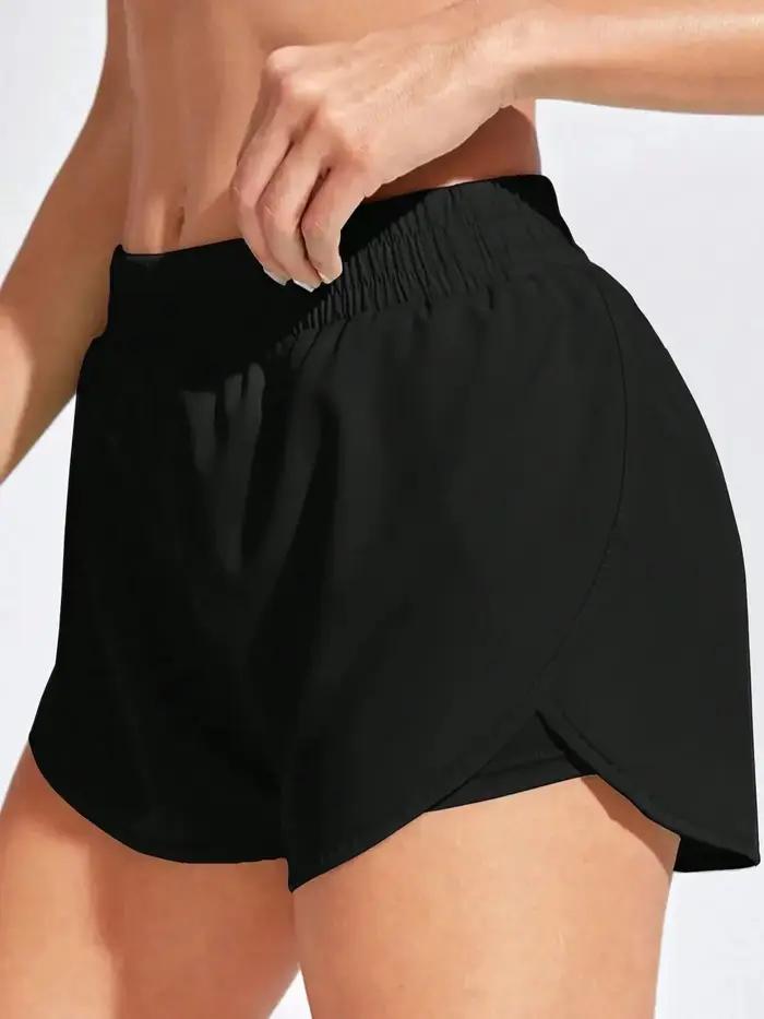 Shorts de yoga élastiques pour femmes - Leggings courts pour fitness