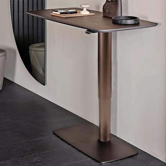 Table basse multifonctionnelle en céramique ou en bois, table d'ordinateur, table d'étude réglable e