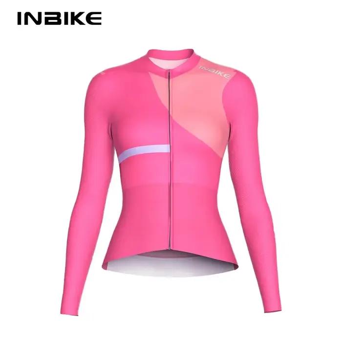 INBIKE – maillot de cyclisme à manches longues pour femmes, vêtements de vélo pour l'équitation, hau