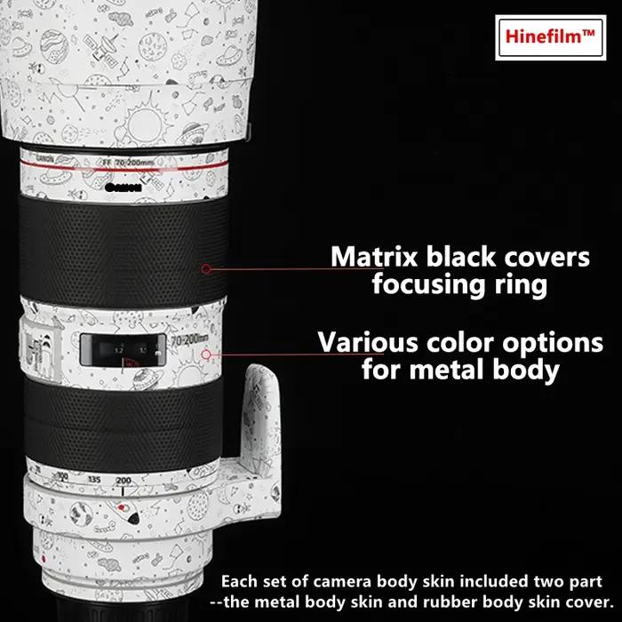 Autocollant de couverture d'objectif pour Canon, autocollant rond, peau de décalcomanie Premium, IL,