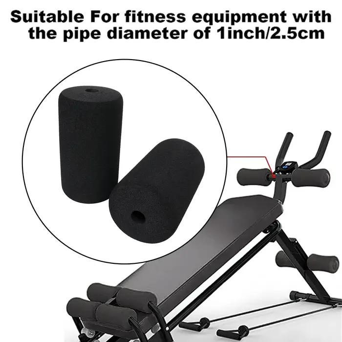 Coussinets de mousse pour pieds, 2 pièces, rouleaux de mousse noirs de remplacement pour Extension d