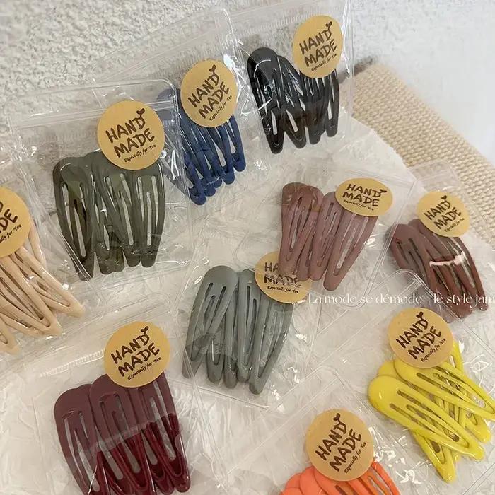 5 pièces/lot petits Clips BB pince latérale de cheveux délicate frange Simple épingles à cheveux tem