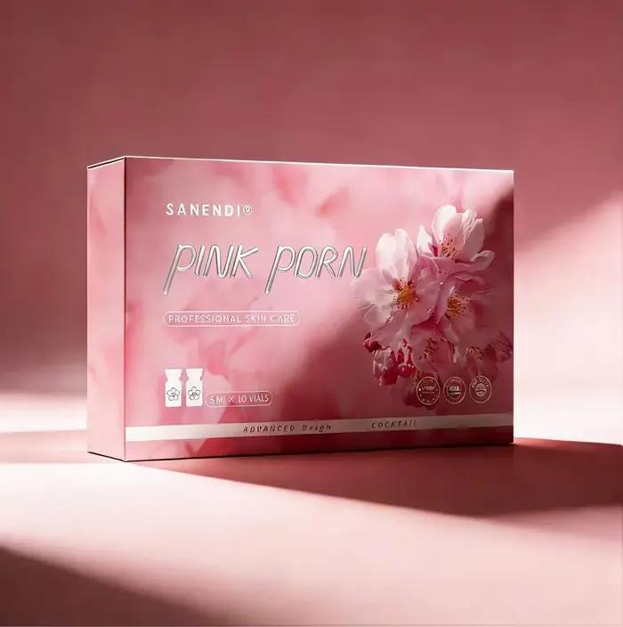Sérum facial Sanendi PDRN Pink Cocktail ADN de saumon pour Dermapen, éclat du visage, acide hyaluron