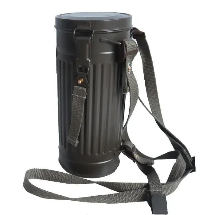 Masque à gaz allemand de la seconde guerre mondiale, matériel métallique, équipement portable de sol