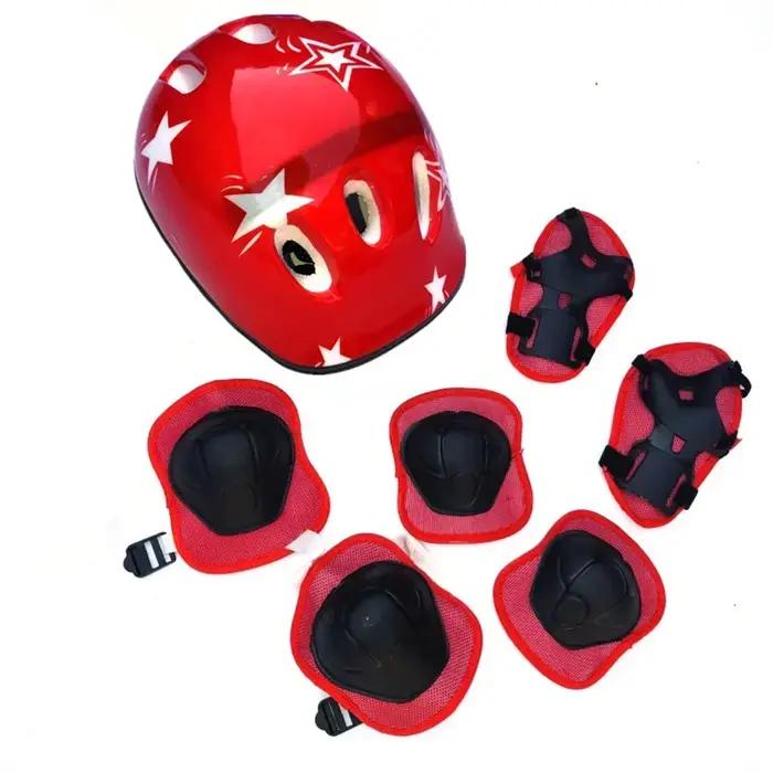 Ensemble d'équipement de protection pour enfants casque vélo genouillères coudières poignets sports de glisse patinage scooter planche à roulettes