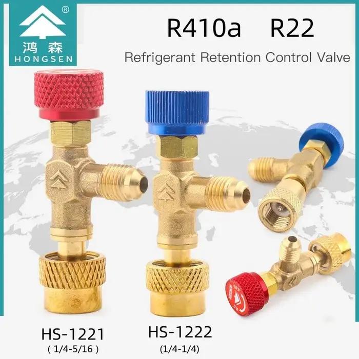 R410a R22 outil de réfrigération climatisation soupape de sécurité adaptateur raccord 1/4 "5/16" pou
