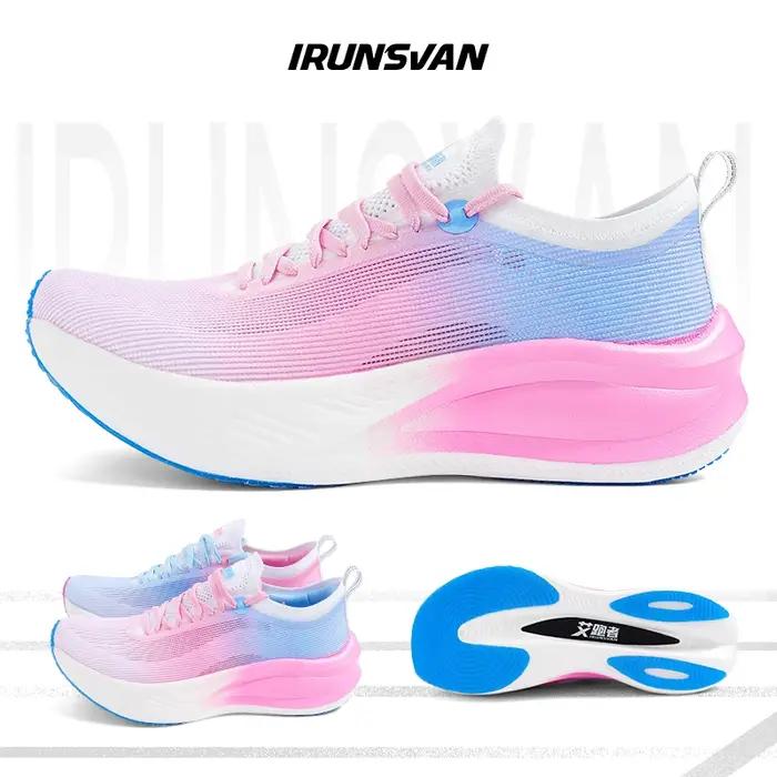 Chaussures course homme IRUNSVAN plaque carbone - Marathon ultra-léger rebond - Stable anti-choc running