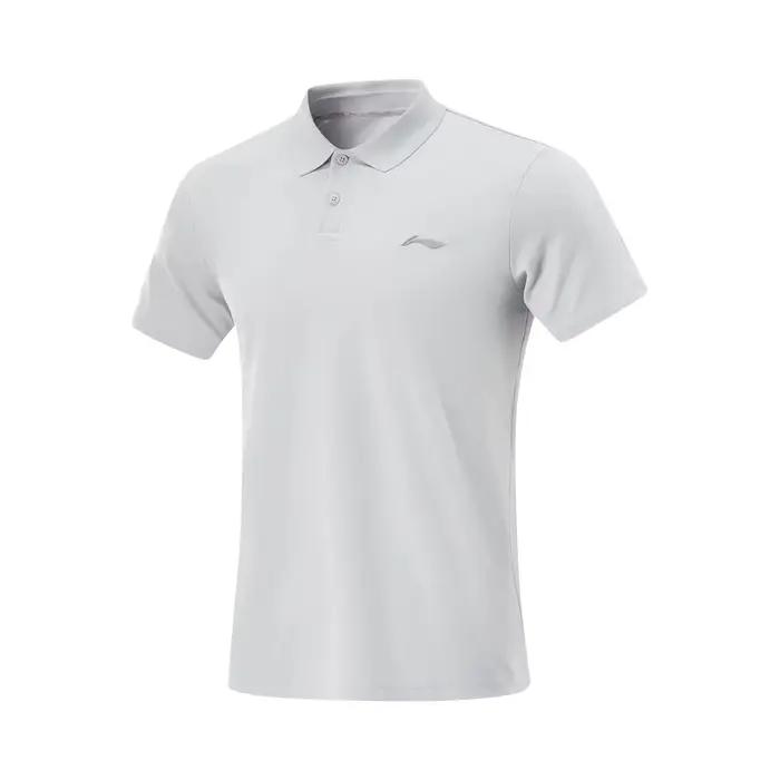 Li-ning T-shirt Polo d'entraînement pour hommes AT DRY FREEZE coupe régulière doublure respirante co