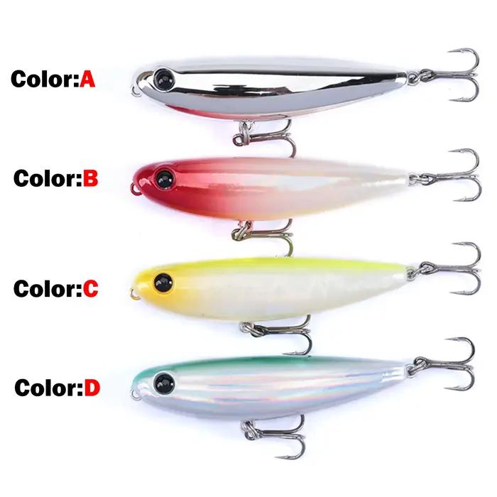 OUTKIT leurre de pêche crayon flottant StickBait leurre 4.5/2.8g Wobblers Topwater manivelle leurres