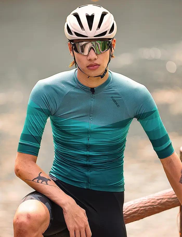 Maillot de cyclisme INBIKE pour homme, manches courtes, printemps et été, vêtements de sport pour vé