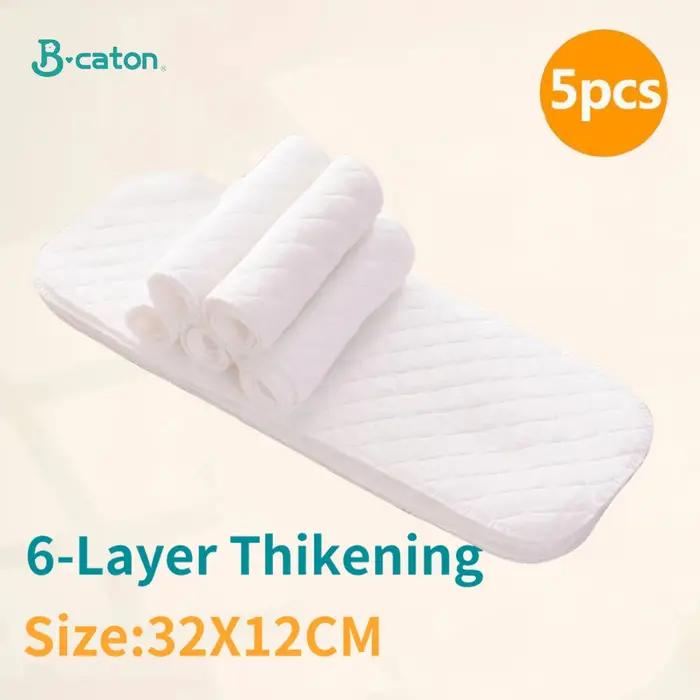 Couches réutilisables pour bébé, 10 pièces/5 pièces, lavables, en coton écologique, couches en tissu