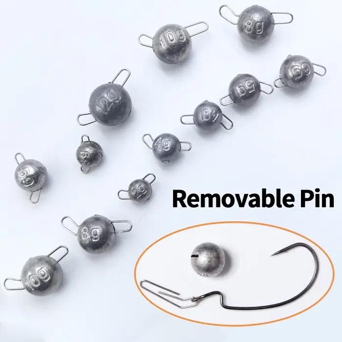 Kit de plombs de pêche Cannonball Cheburashka, 2g, 3g, 4g, 5g, 6g, 8g, 10g, 12g