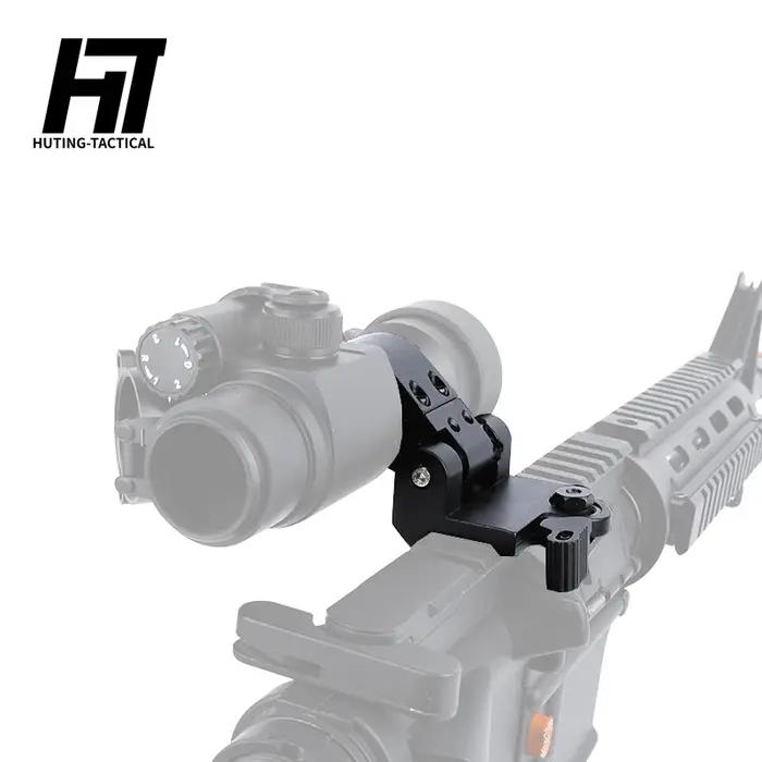 Airsoft – Base de montage à points rouges, rabattable sur le côté, montage QD, loupe sur Rail Picati