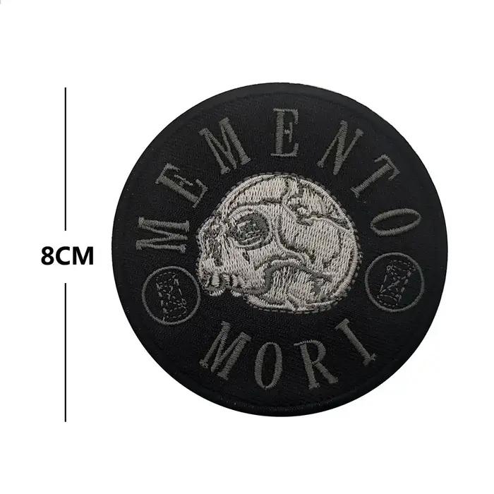 Patch de broderie de crâne, brassard militaire, badges DulMorale, patchs à crochet et boucle, vêteme