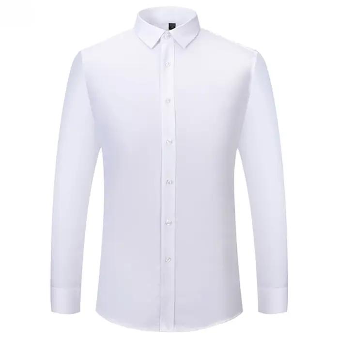 4XL 5XL 6XL 7XL 8XL chemise à carreaux en Fiber de bambou rayé bleu décontracté affaires