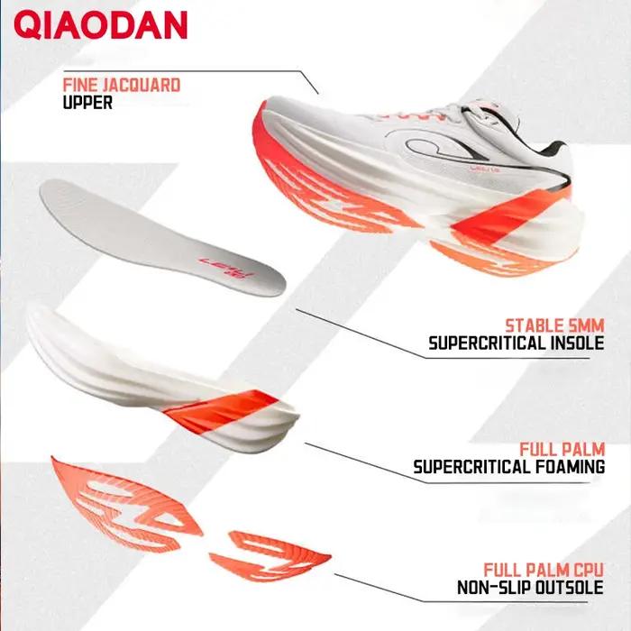 Chaussures de course QIAODAN TG1.0 pour hommes 2026 – Amorti et rebond élevé pour l'entraînement de