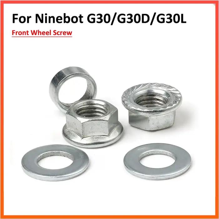 Vis de roue avant pour Scooter électrique Ninebot Max G30 G30D, joints d'écrous, roulement, anneau e