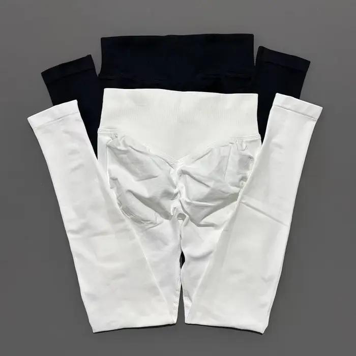 Femmes sport Leggings sans couture Yoga pantalons longs exercice Scrunch fesses Leggings vélo course