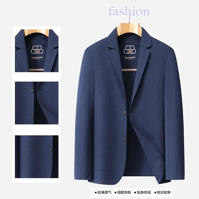 Veste décontractée de protection solaire pour homme de haute qualité, de couleur moyenne à claire, f