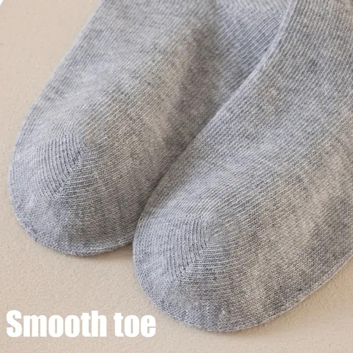 Chaussettes longues pour filles, couleur unie, chaussettes longues pour enfants de 1 à 12 ans, chaus