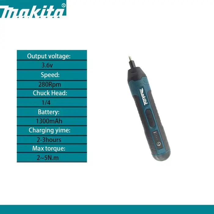 Makita Tournevis électrique sans fil - Perceuse électrique rechargeable 1300 mAh Outil de démontage