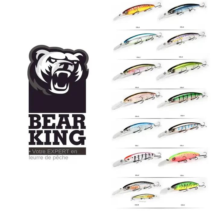 Bearking 130mm 28.6g qualité professionnelle leurres de pêche appât dur plongée 2.5-3m