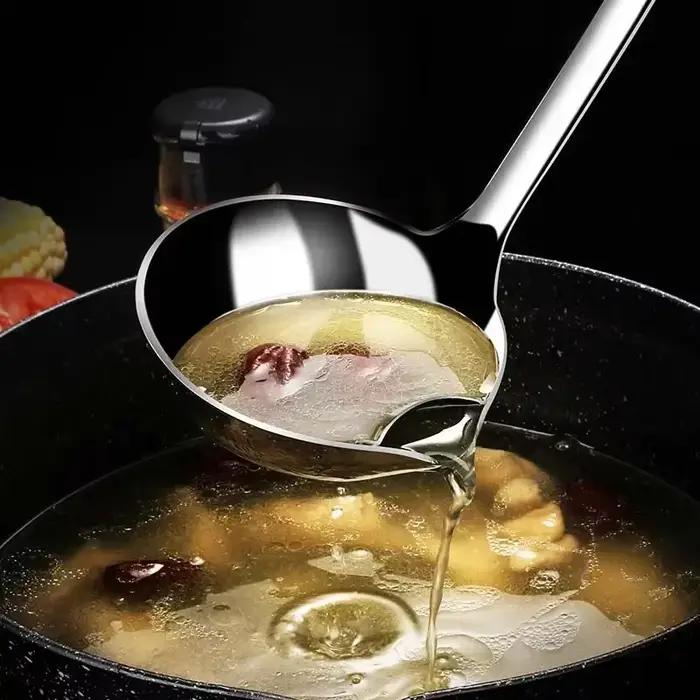 Passoire à soupe en acier inoxydable, passoire à soupe, huile de sauce, séparateur de graisse, yaour