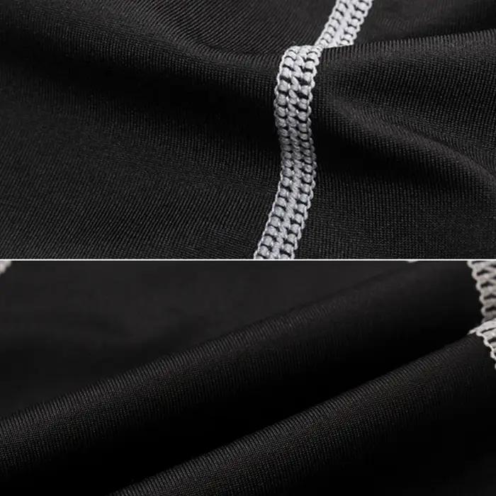 Leggings de sport de basket-ball pour hommes, pantalons capri d'entraînement, compression respirante