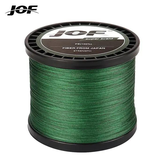 JOF 4 brins tressé ligne de pêche Multifilament 300M 500M 1000M carpe pêche japonais tressé fil acce