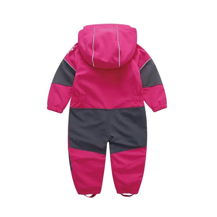 NEYKING-Salopette à capuche pour enfants, salopette softshell pour salle de bain, extérieur, barbote