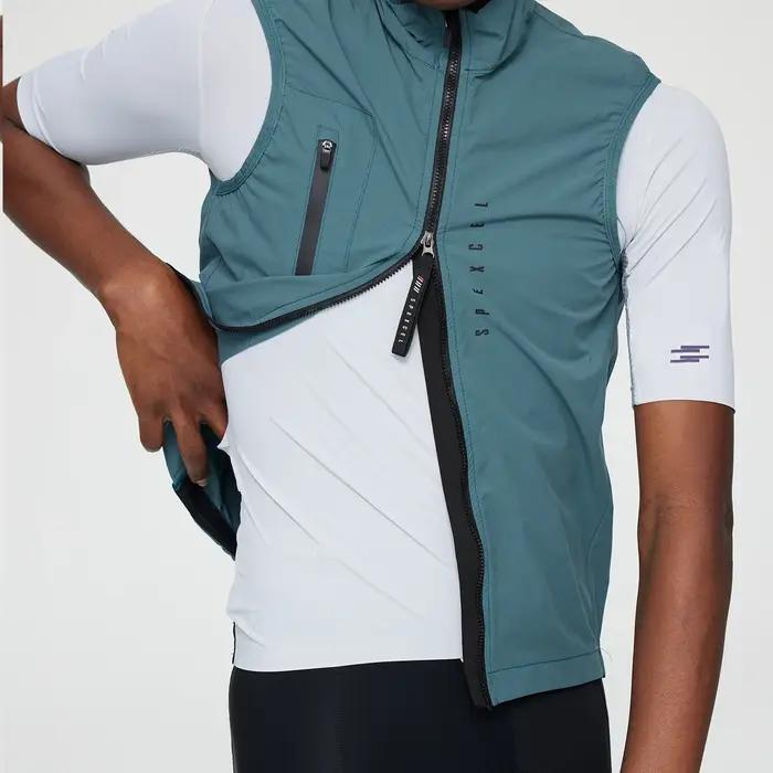 SPEXCEL toutes saisons classique léger coupe-vent gilet de cyclisme veste coupe-vent pour hommes tis
