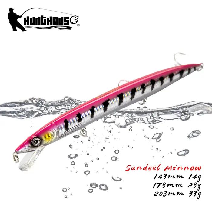 Hunthouse leurre de pêche méné flottant 143mm/14g 173mm/23g 208mm/33g appât dur d'eau de mer longue