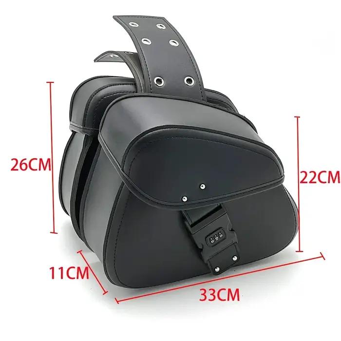 Sacs arrière de queue de bagage pour Sportster 883 1200 Honda Yamaha Suzuki, sacoches latérales de m