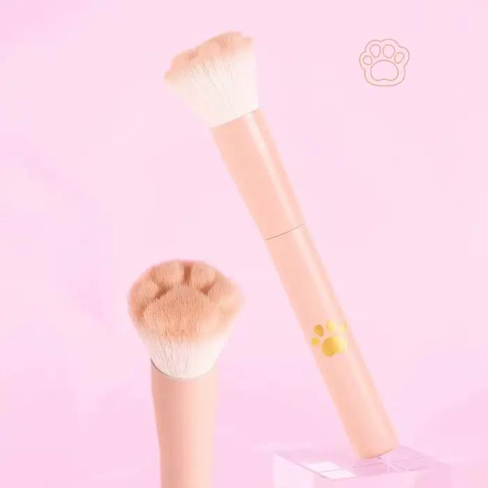 Nouveau pinceau à Blush patte de chat avec boîte de rangement, outil de maquillage professionnel ada