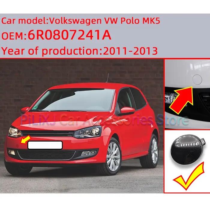 Couvercle d'oeil de crochet de remorquage de pare-chocs avant automatique pour Volkswagen VW Polo MK