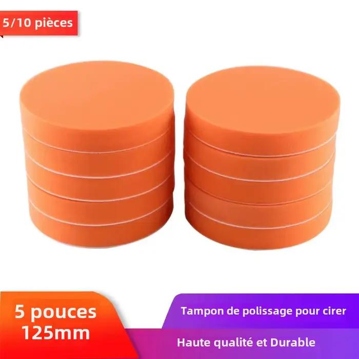 5/10 pièces 5 "125mm tampons de polissage de voiture mousse plate éponge tampon de cire Kit outil