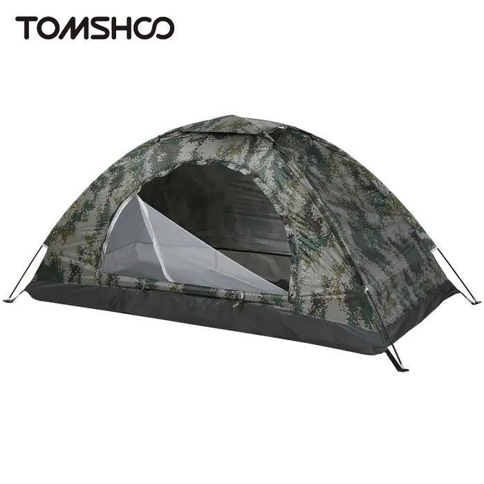 Tomshoo – tente de Camping ultralégère pour 1/2 personnes, monocouche, Portable, randonnée, revêteme